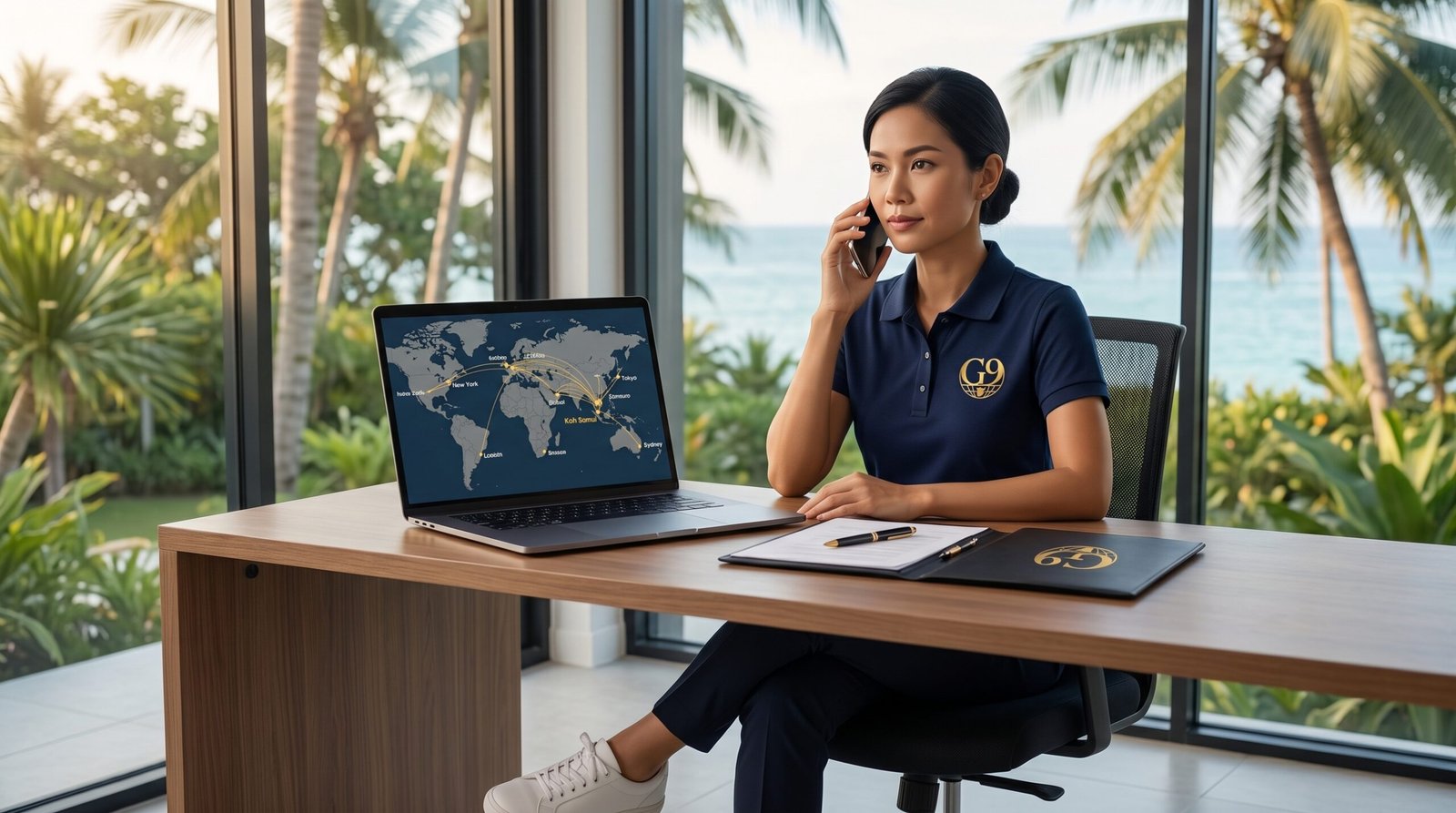 Grid 9 global sourcing coordination from Koh Samui